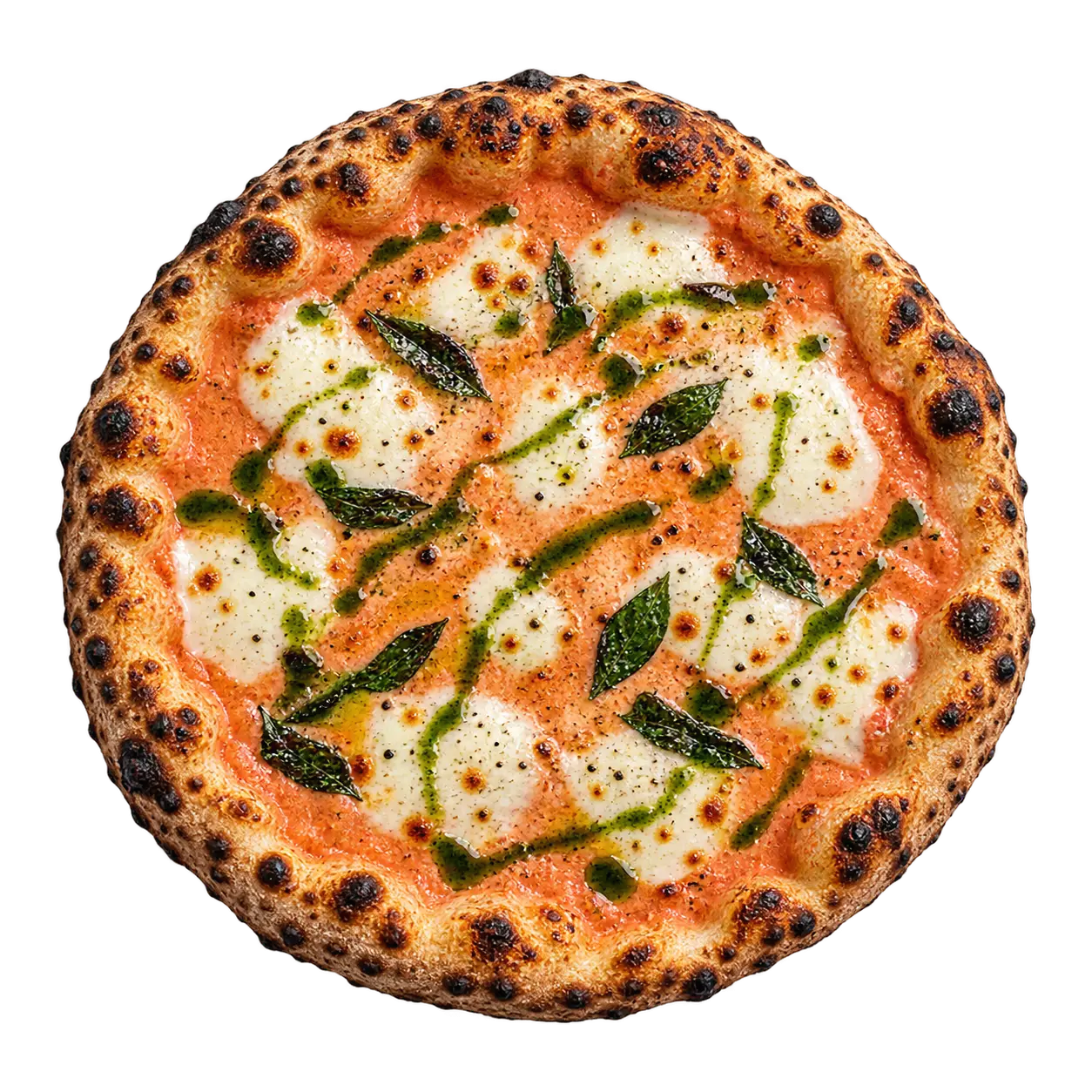 Vodka Hour pizza from above